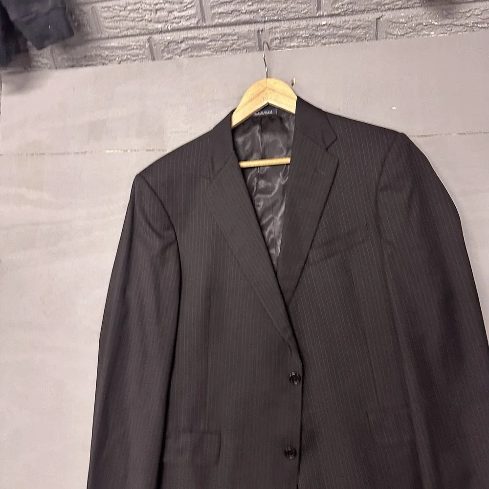 Daniel Cremieux Men's Blazer Loro Piana Italy Black 40R‎ Wool